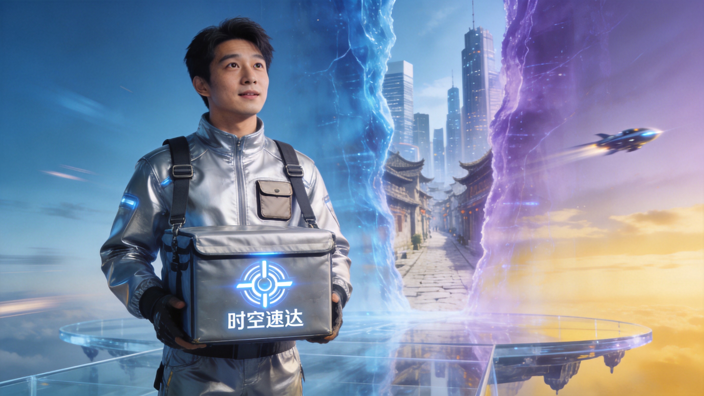 短剧《时空外卖员》海报